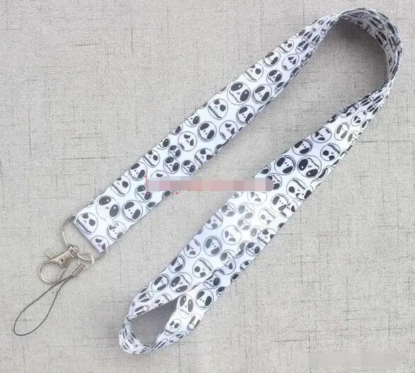 

10pcs/20pcs/30pcs/50pcs Nightmare Before Christmas Neck Strap Lanyard Mobile Phone Key Chain ID Badge Key Chains K213