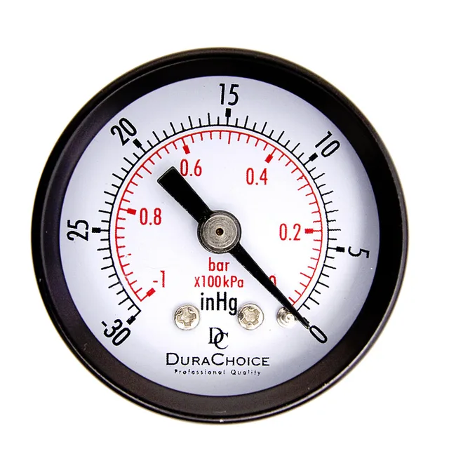 1Pc Double Scale Vacuum Manometer Mini Dial Air Vacuum Pressure Gauge
