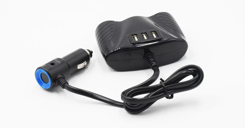 XCGaoon 120 Вт 3 розетки автомобильный Автомобильный прикуриватель с 3 USB портом 5 в 3.1A USB Автомобильное зарядное устройство для всех мобильных телефонов Автомобильный видеорегистратор gps