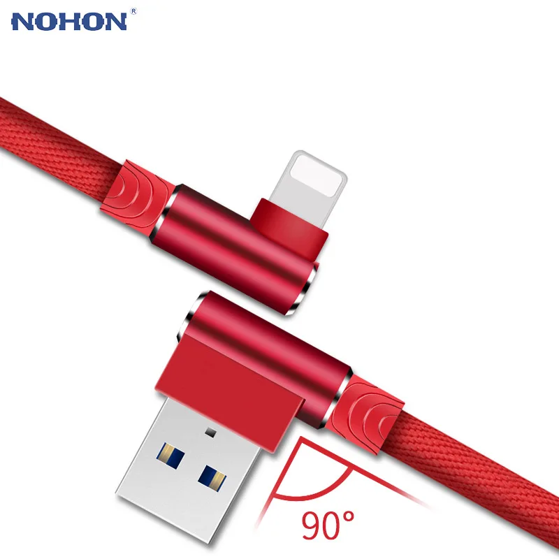 

USB Cables Origin Charger fast charging For iphone Xs max Xr X 8 7 6 plus 6s 5 s plus ipad mini Mobile Phone 90 elbow Data Cord