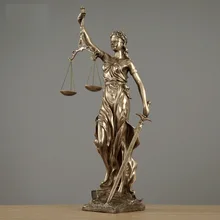 Justice Fair Themis статуи Justitia Goddess скульптура из смолы искусство и ремесло украшение дома аксессуары художественный материал R922