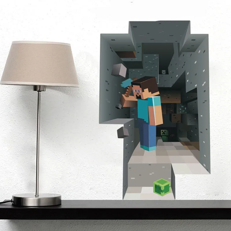 DIY 3D Cartoon Latest Children Boys Art Mural Decorations Wall Stickers For Kids Girls Bedroom Home Decal WS6009