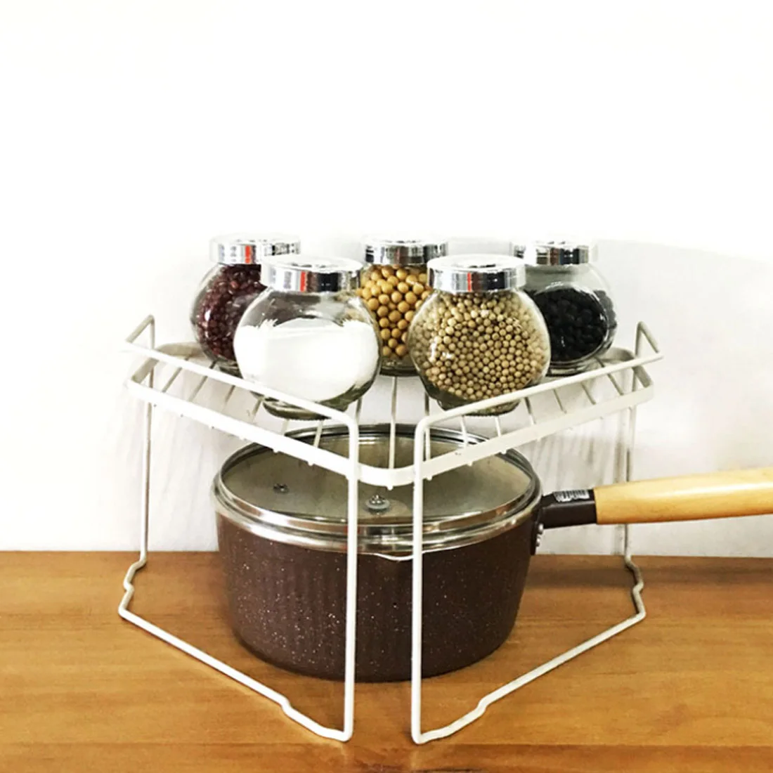  Kitchen Household Corner Storage Shelf Rack Triangular Combined Shelf