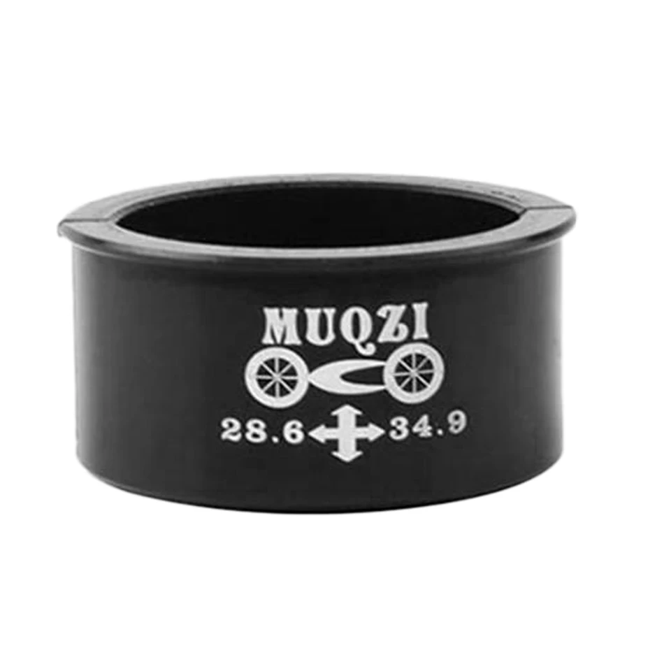 reduces 34.9mm to 28.6mm Bicycle Front Derailleur Clamp Shim Converter Black
