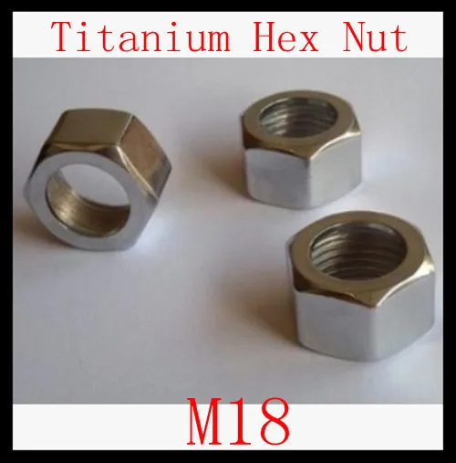 

20Pcs/Lot Factory Direct Sale DIN934 M18 Titanium Hex Nut