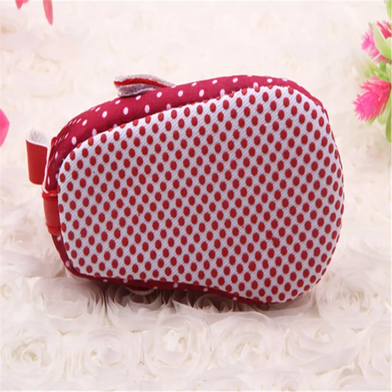 New Soft Infant Girls Baby Prewalker Bowknot Polka Dots Trainers Shoes 3-12M LCJ