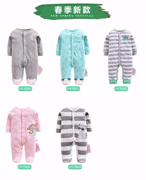 

Baby Rompers Spring/Autumn Baby Clothes Cute Long Sleeved Footed Coveralls For Newborns Infant Boy Girl Jumpsuits