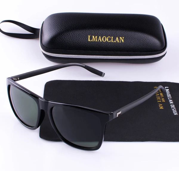 LMAOCLAN брендовые дизайнерские алюминиевые мужские и женские поляризованные солнцезащитные очки, мужские солнцезащитные очки - Цвет линз: Зеленый