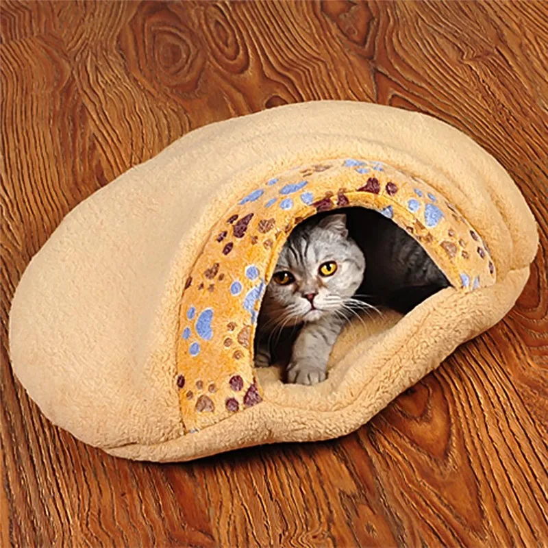 S M Size Coral Fleece Cat Bed Cat House Pet Products Dog House Pet
