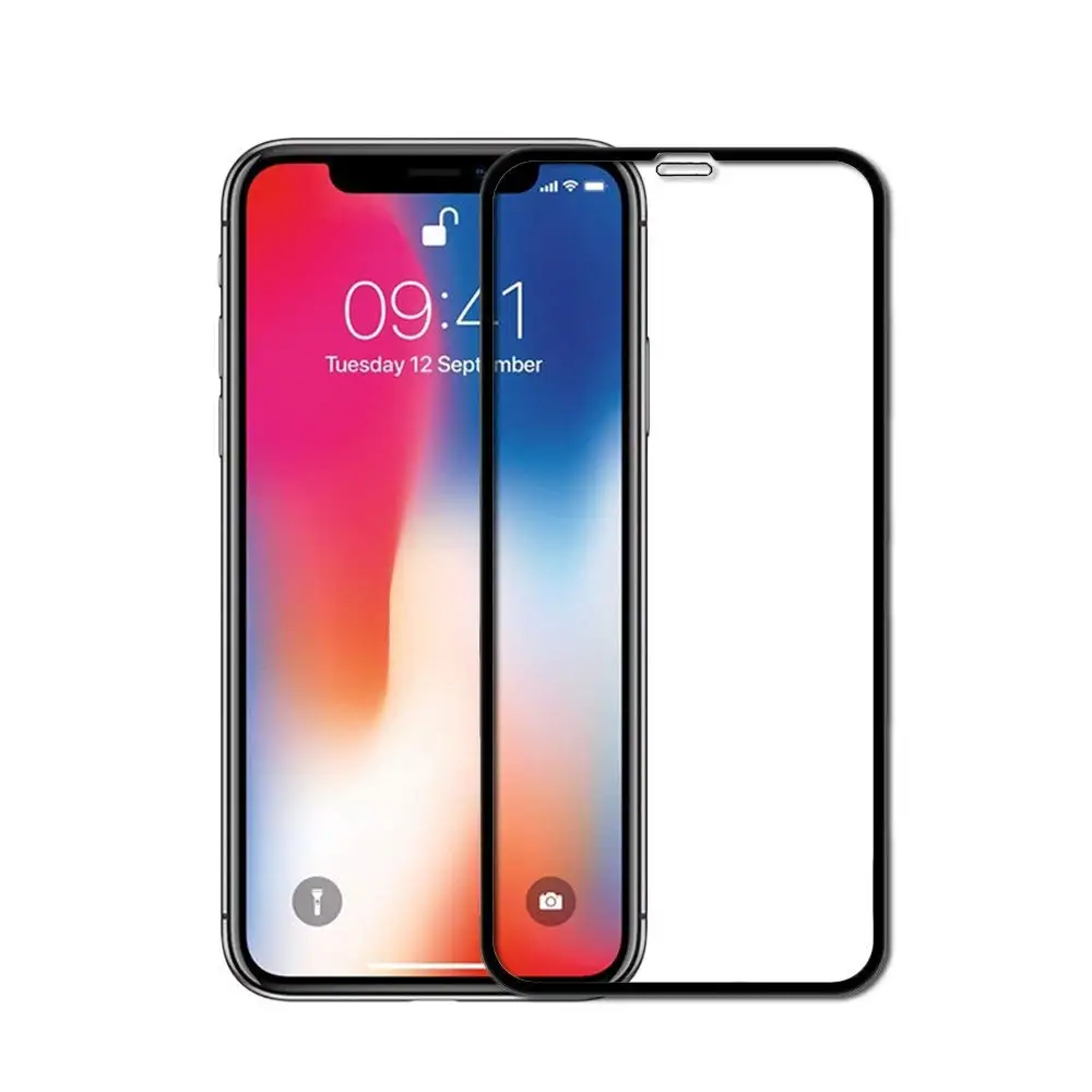 Закаленное стекло для iphone X 11 Pro XS MAX XR 10 7 8 6S 6 Plus XSMAX полный клей покрытие экрана 0,26 мм защитная пленка