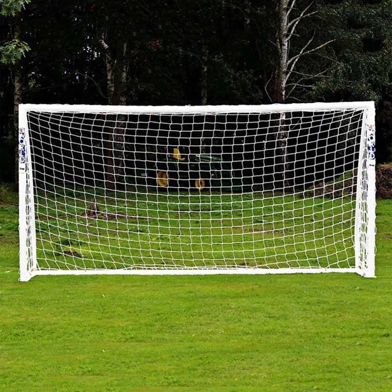 Горячая полноразмерная футбольная сетка для футбольной ворота пост для юниорских спортивных тренировок 1,8 м x 1,2 м 3 м x 2 м футбольная сетка