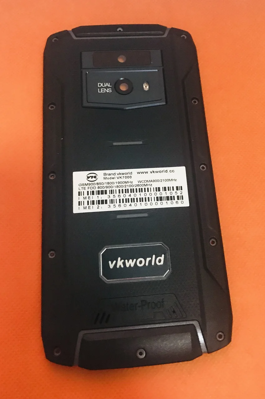 

Used Original Protective Battery Case Cover+camera lens for VKworld VK7000 MTK6750T Octa Core Free shipping