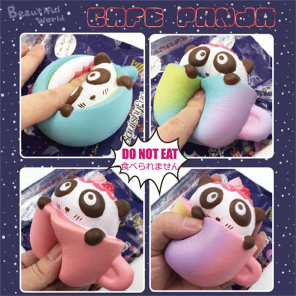 

Squishy Squeeze Slow Rising Panda panda Simulation Ninja Stress Reliever Toy