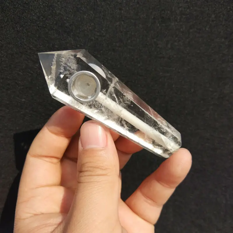 

Succinct model and pure white fancy crystal smoking pipes