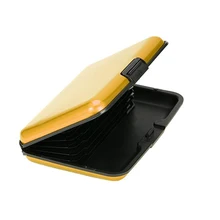 Индивидуальный логотип на заказ кредитный держатель для карт посылка ID держатель для карт чехол металлический держатель для карт oem Подарки с гравировкой пользовательское имя