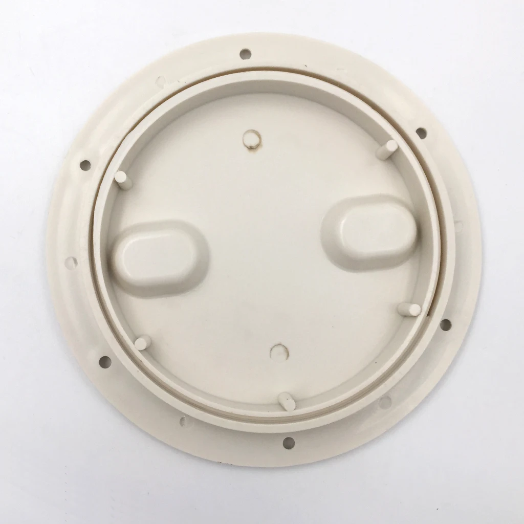 ABS Plastic Deck Plate Marine Boat Yacht RV 6 inch Access Hatch Cover Screw Out Deck Plate Marine Round Inspection Hatch White