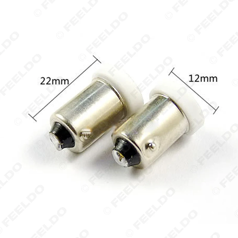 FEELDO 2 шт. DC12V Автомобильные BA9S T4W 1895 5050 1SMD 1LED лампы светодиодные для чтения 7 цветов #