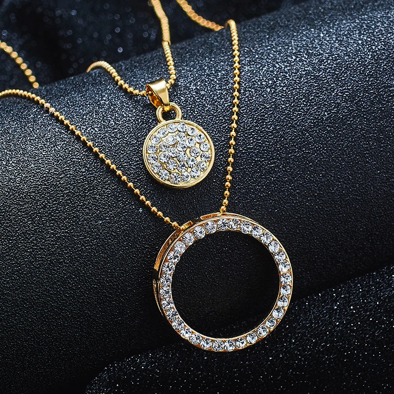 Женский комплект украшений из колье и серёг с австрийским кристаллом|jewelry bear|jewelry