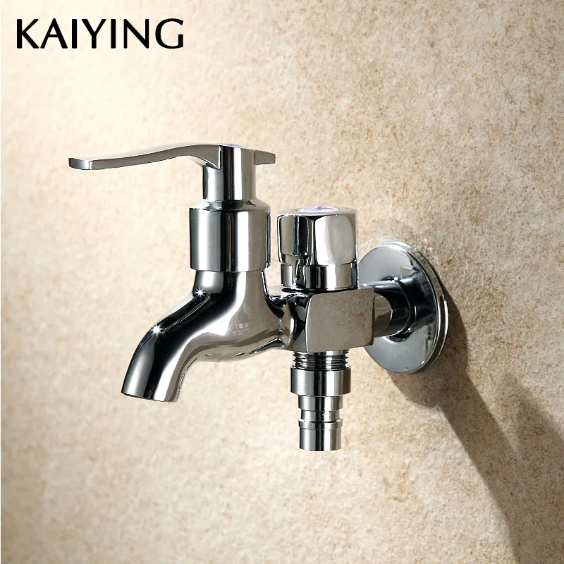 Buy KAIYING Brass Washing Machine Faucet Double Using Bibcock Laundry Mop Pool