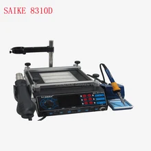 Паяльная станция SAIKE 8310D 220 В или 110 В паяльная станция+ паяльник+ подогреть станции 3 в 1