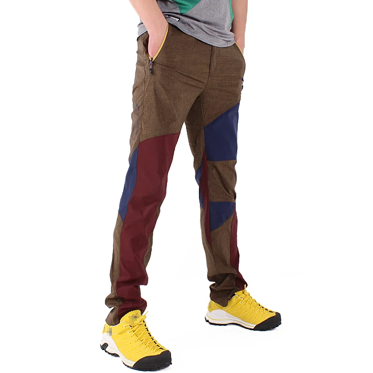 Primavera Verano hombres pantalones de senderismo al aire libre Softshell pantalones transpirables impermeables de secado rápido Camping escalada trekking Pantalones