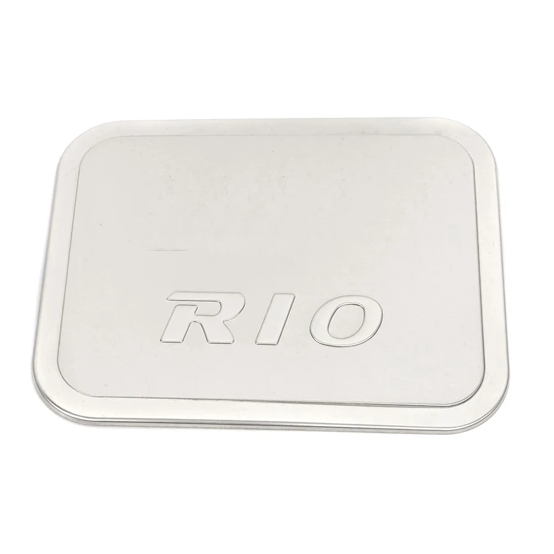 

For Kia Rio 2015-2017 2018 Stainless Chrome Fuel Cap Gas Tank Cover Gas Cap Cover Protector Trim Sticker Car Styling Accessories