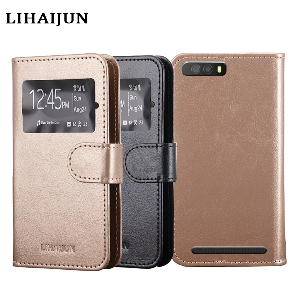 

Flip Cover PU Leather Case Window View Slim Phone Case Cover For Leagoo P1 Pro