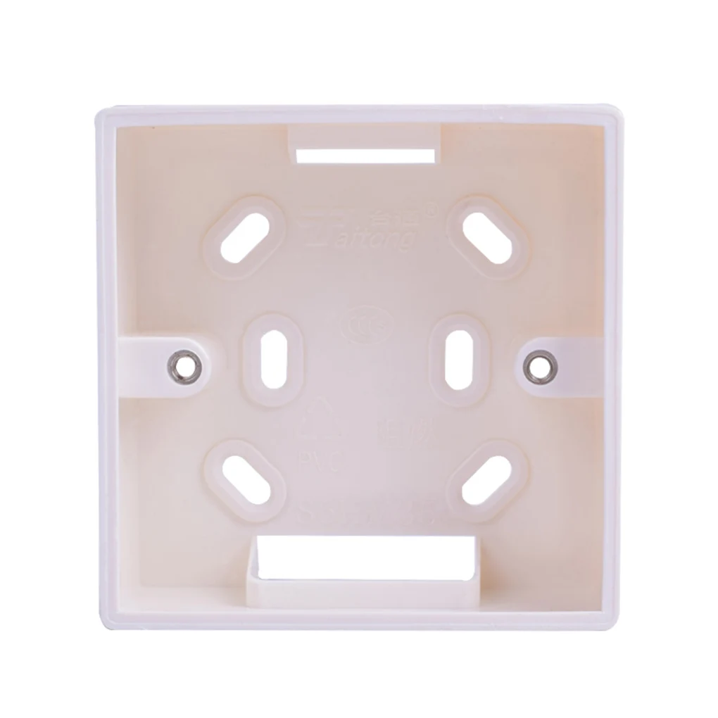 

External Mounting Box Replacement for 86mmx86mm Standard Switches and Sockets Apply Any Position of Wall Surface