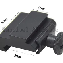 Тактический 20 мм до 11 мм Вивер адаптер "ласточкин хвост" для планка Пикатинни для винтовки прицел крепление охотничий пистолет для страйкбола прицела аксессуары
