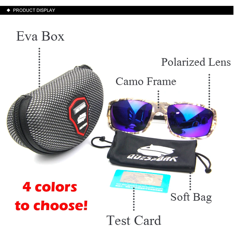 Queshark, камуфляжные поляризационные очки, солнцезащитные очки для рыбалки, спортивные очки для рыбалки, UV400, велосипедные очки, Gafas Ciclismo Oculos De Sol