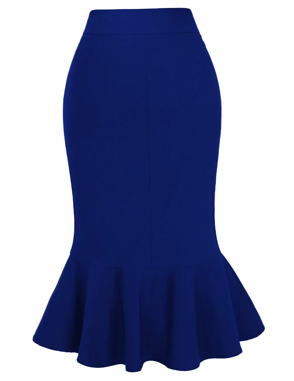 Ярко-синяя Сексуальная Юбка Faldas модная Женская Офисная OL Русалка Женская юбка карандаш Jupe Longue черные женские длинные юбки с высокой талией