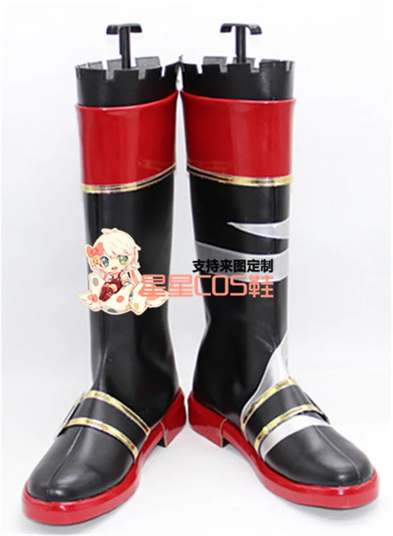 

Kantai Collection Kiso черные длинные сапоги для косплея X002