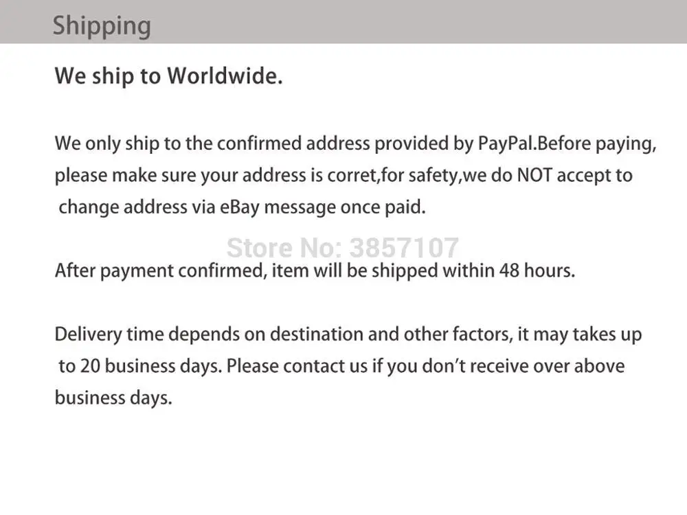 shipping
