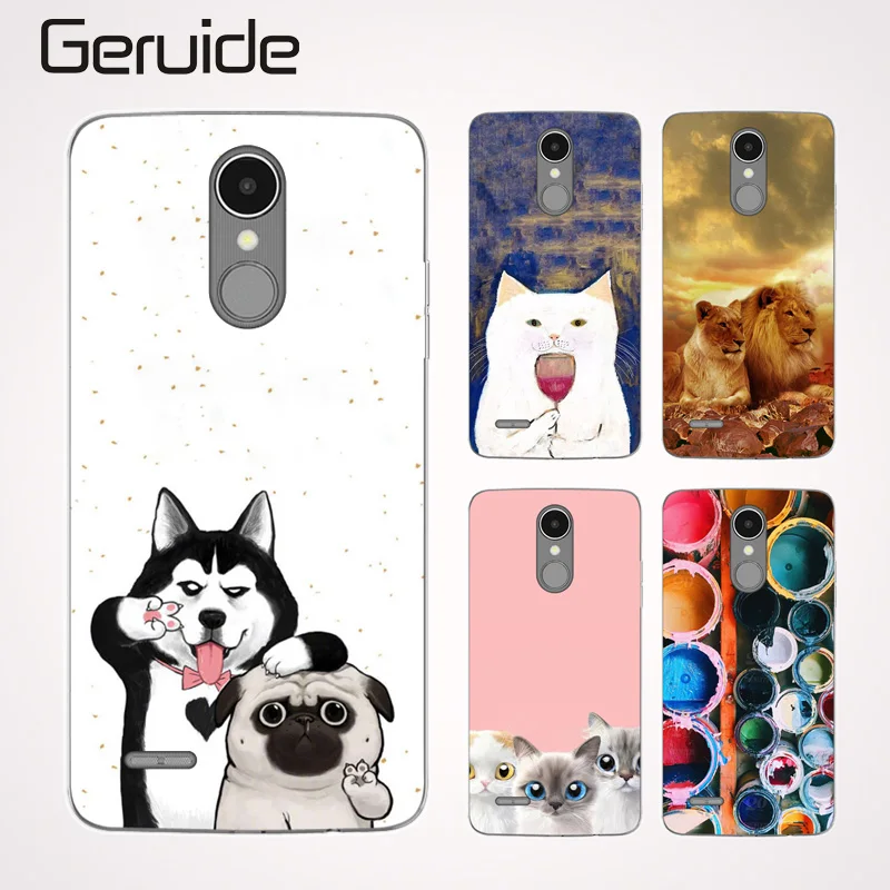 

Geruide Painted Cover for LG K8 2017 EU Version Case Silicon Soft TPU Cartoon Case for Lg K8 2017 back cover fundas Lg X240 case