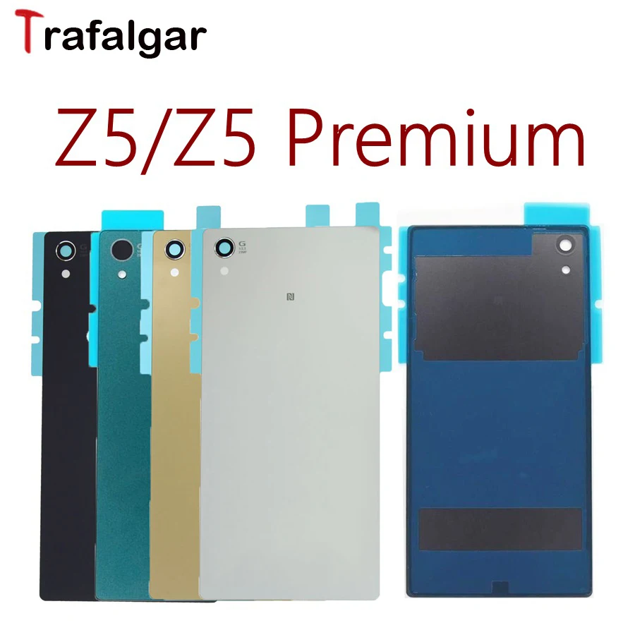 

For SONY XPERIA Z5 Premium Back Glass Battery Cover Case Door For 5.2" SONY Z5 Back Glass Cover Z5P E6853 E6833 Rear Panel