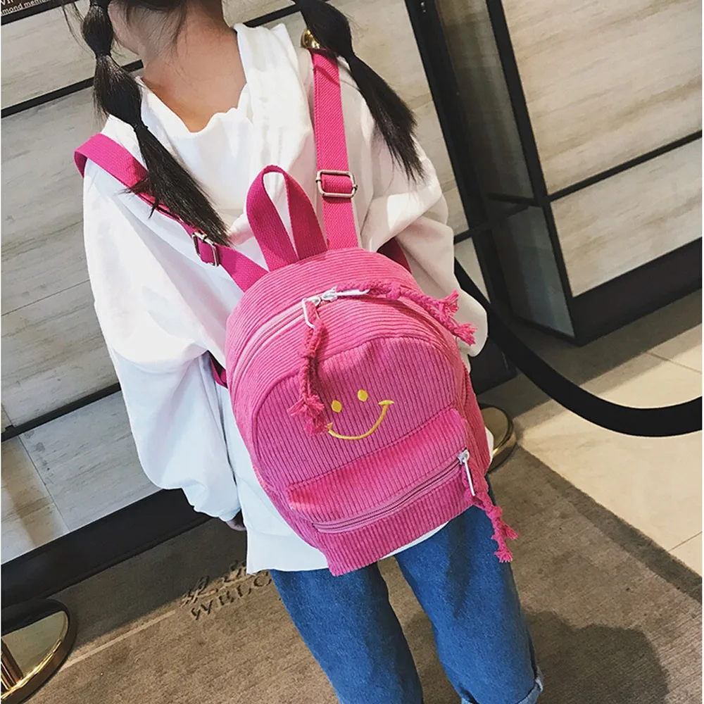 

OCARDIAN Bag Children Bag Fashion Smiley Parent-Child Backpack Cute Backpack Cute cutoon School Backpack dropship mar20
