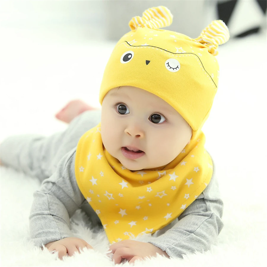 Baby Hats For Children Cotton Caps Toddler Beanie Sleeping Cap Winter