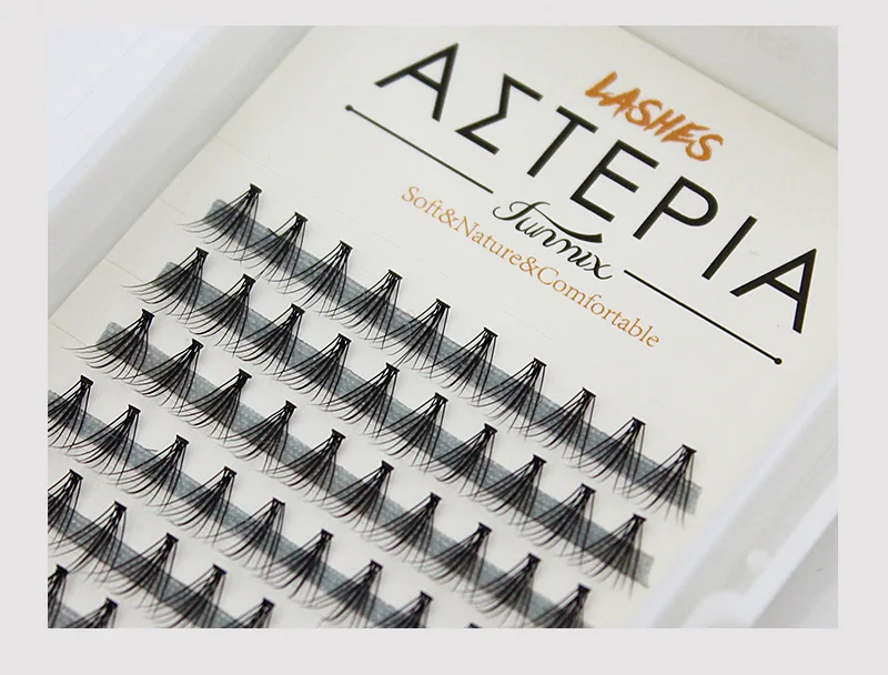 

Professional High Quality Natural 10d False Eyelash Black Individual Eyelashes Extension 12mm 10mm 8mm C Curl Fake Eyelash