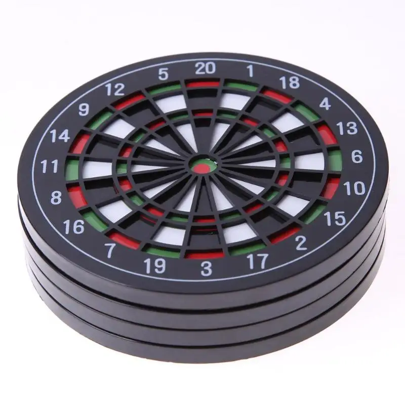 

4pcs/set Kitchen Utensils Dart board Styled Coaster Mini Dart Board Cup Coaster Mini Table Mat Creative Beer Beverage Placemat