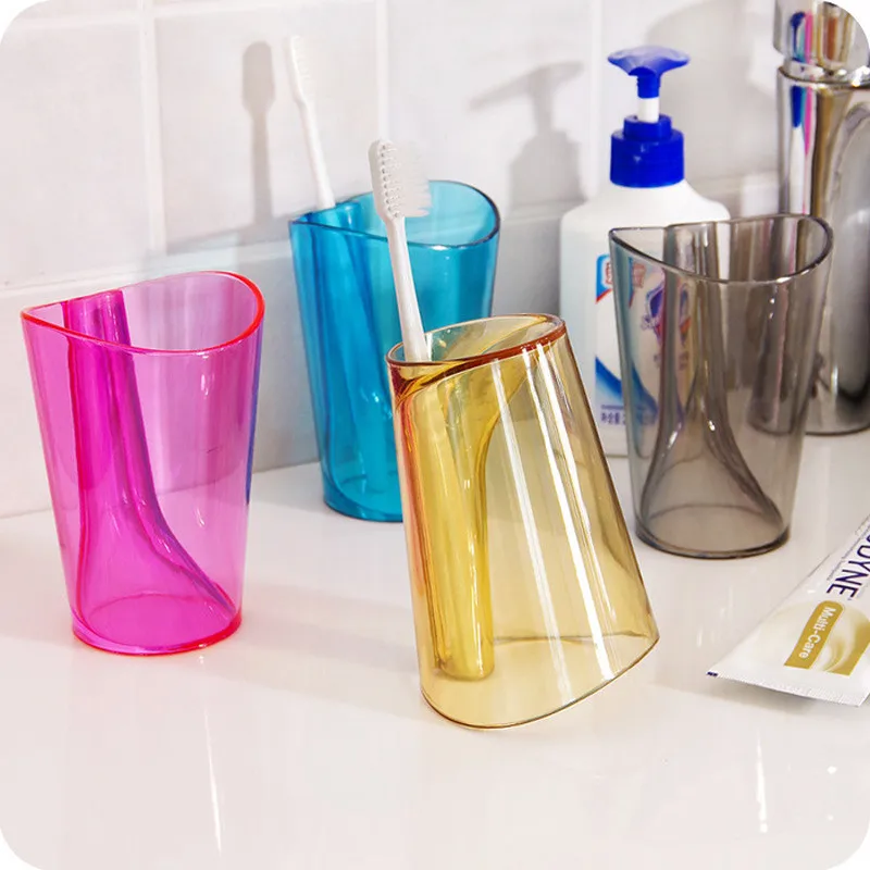 

1 Pcs Creative Toothbrush Holder Tumbler Cup Antiscale Innovative Gargle Tooth Mug Toothbrushing Cup Tooth Bathroom Supplies