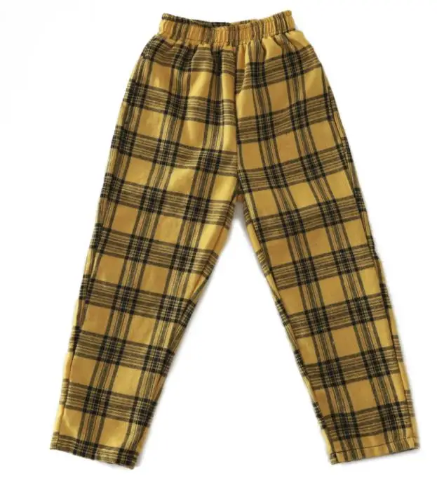 PANTS Комплект одежды для девочек-подростков, весенне-осенняя танцевальная блуза в клетку футболка и штаны спортивный костюм для мальчиков Детский костюм Одежда для девочек 12-14 лет - Цвет: PANTS
