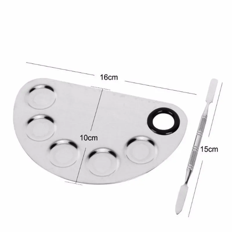 

Stainless Steel Cosmetic Face Makeup Palette Spatula Foundation Mixing Tool#8
