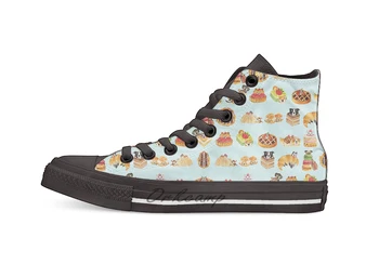 

Puppy Pastries Casual High Top Canvas shoes sneakers Light Walking Shoes