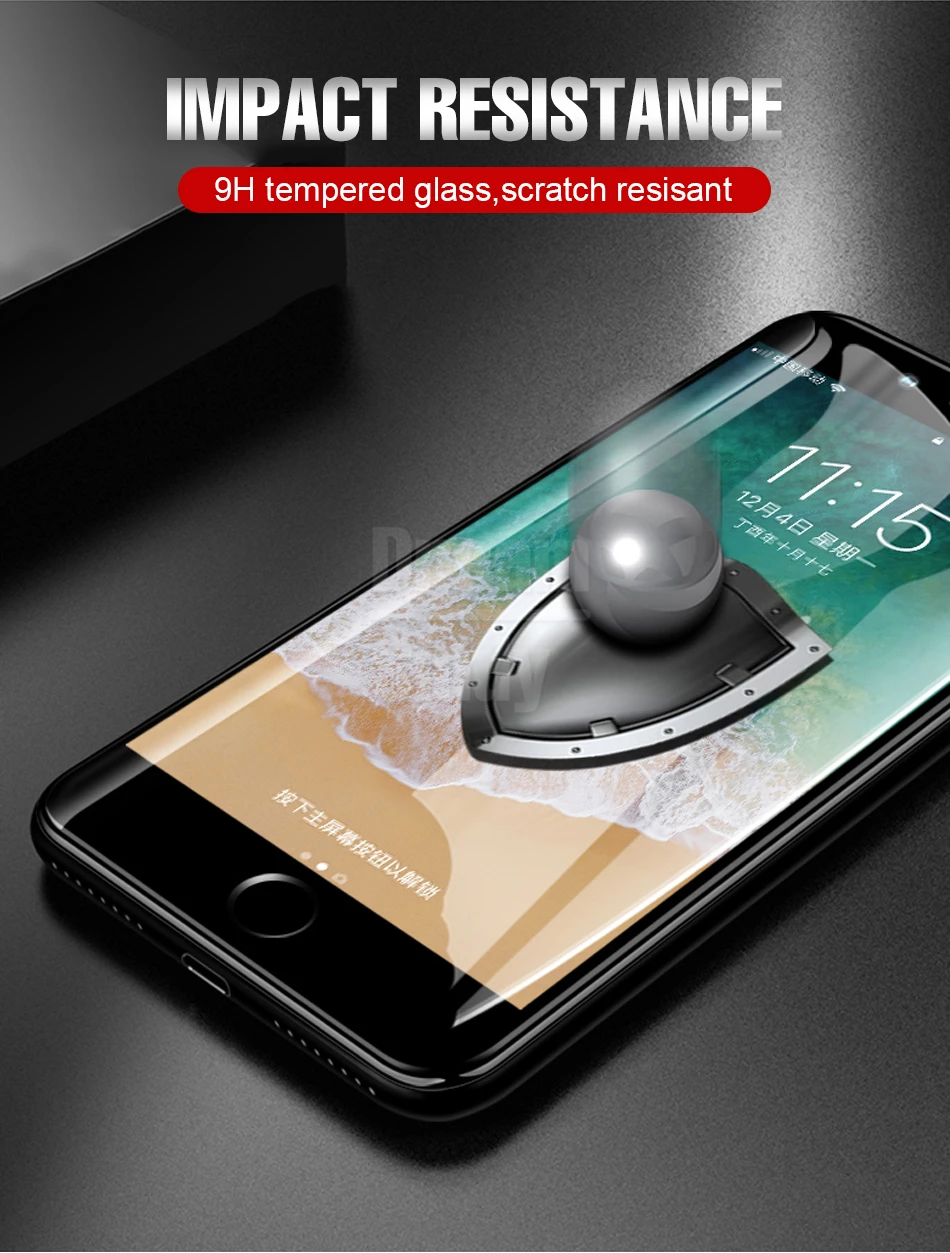10D полное Защитное стекло для IPhone 6 6s 8 7 Plus закаленное стекло крышка для айфон IPhone 8 7 6 6s плюс защита экрана стеклянная пленка