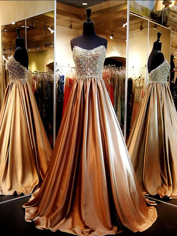 Buy Deep champagne prom dress party dress handmade