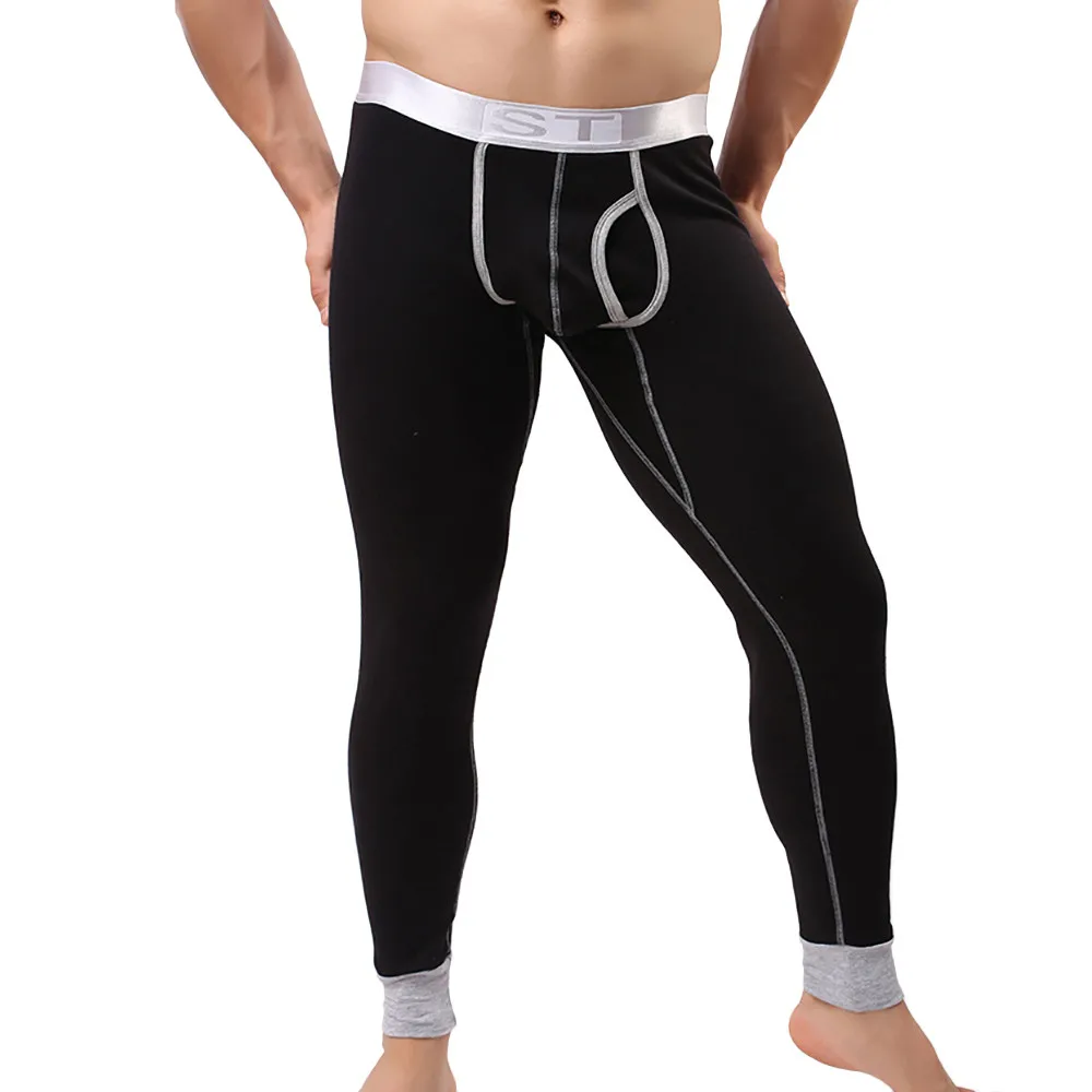 2017 Brand Mens Winter Thick Thermal Fleece Underwear Bodybuilding