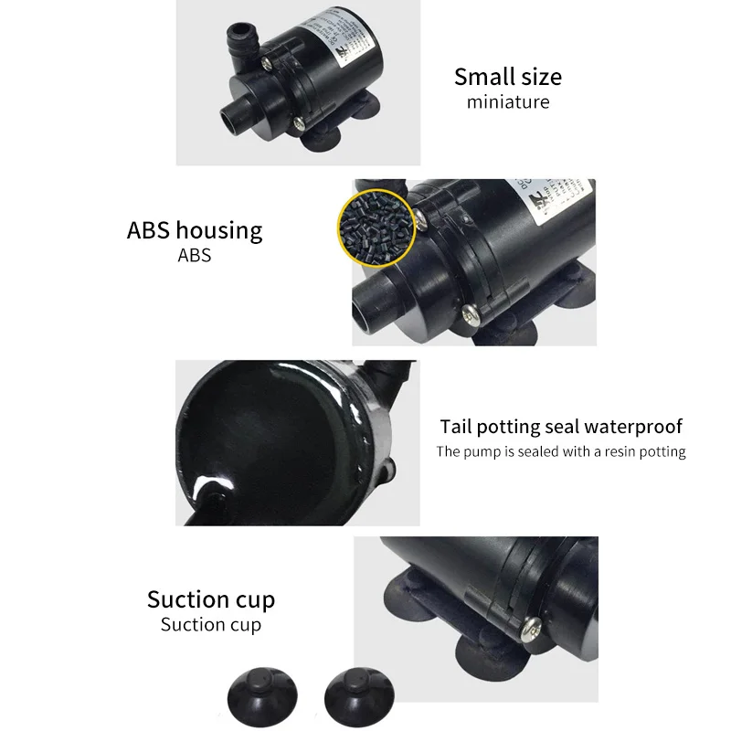 Микро DC 6V 12V Многофункциональный погружной циркуляционный насос Медицинский Насос водяного охлаждения циркуляционный насос