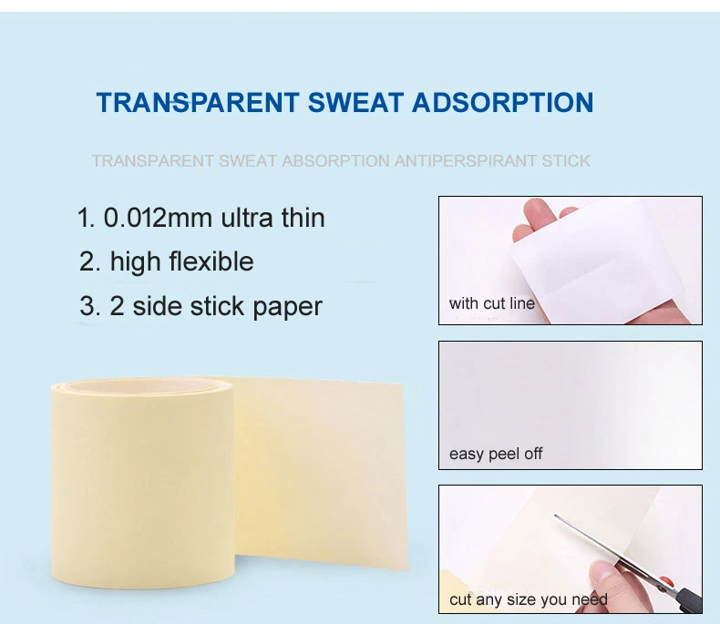 1 рулон Invisiable абсорбирующие подмышки подмышечные прокладки для защиты одежды от пота натуральный дезодорант антиперспирант для женщин и