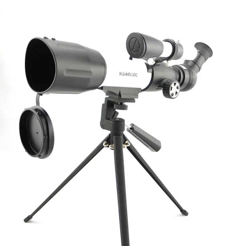 Visionking 70350 мм рефракторный астрономический телескоп 120x большой радиус действия небо Луна Юпитер наблюдения Астрономия Монокуляр со штативом