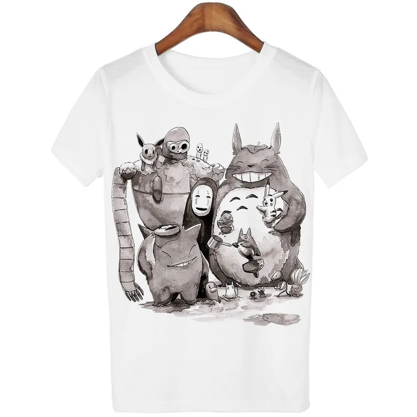 YEMUSEED nuevo Totoro, camiseta de las mujeres de dibujos animados 3D Casual Harajuku camisetas Blusa Plus tamaño O cuello camiseta camisetas WMT61 YEMUSEED nuevo Totoro, camiseta de las mujeres de dibujos animados 3D Casual Harajuku camisetas Blusa Plus tamaño O cuello camiseta camisetas WMT61